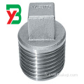 Pièce en acier inoxydable NPT Tête carrée hexagonale filetée